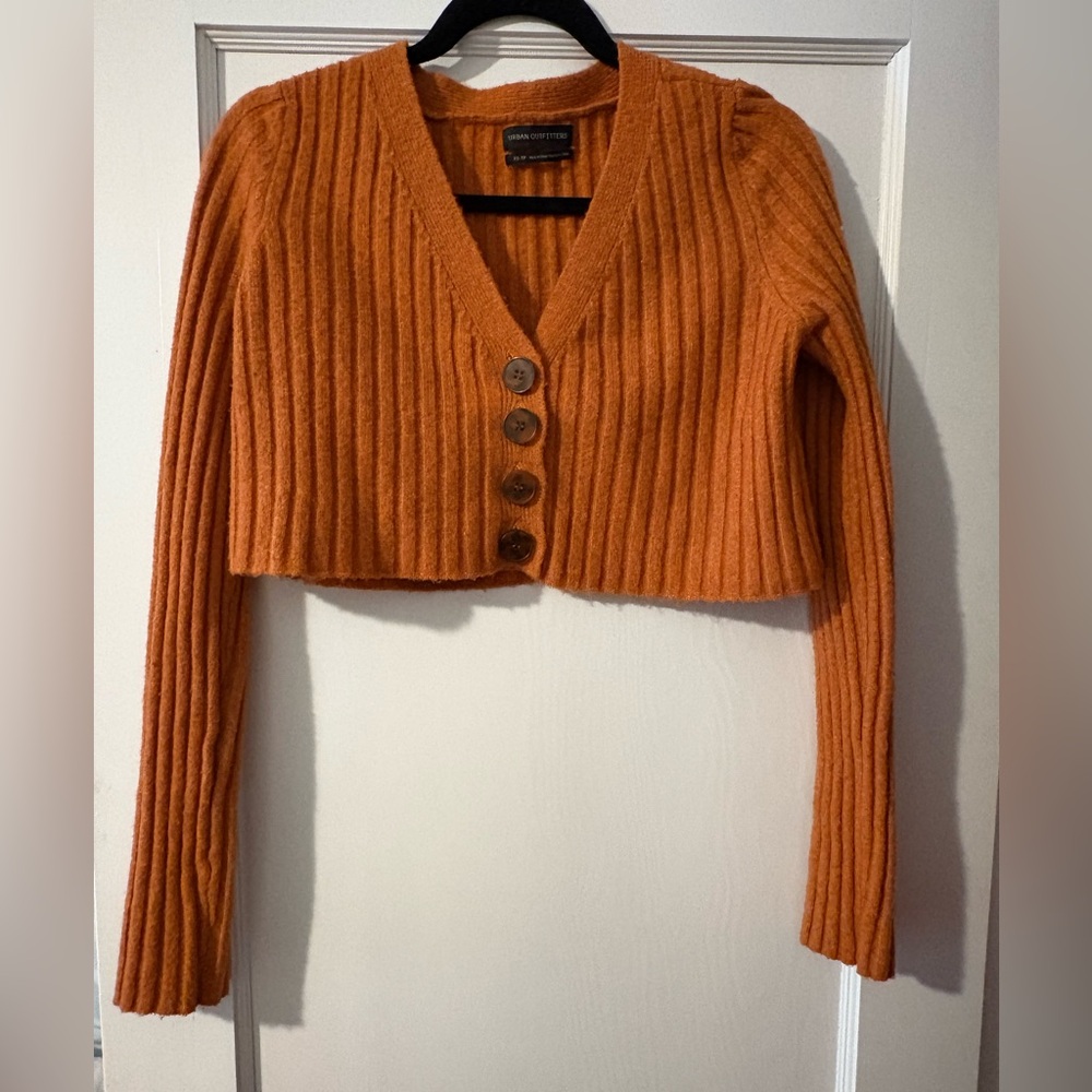 Urban Outfitters Cropped Button Up Sweater